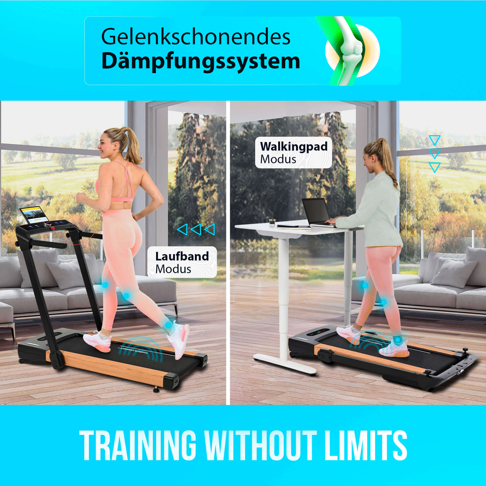 Laufband 2in1 Holz Laufband 2in1 Holz