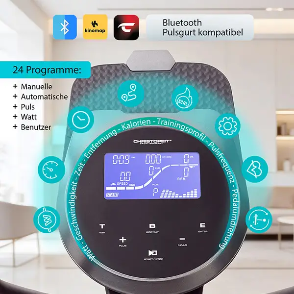 Ergometer EM 8000: 
Smarte Steuerung

