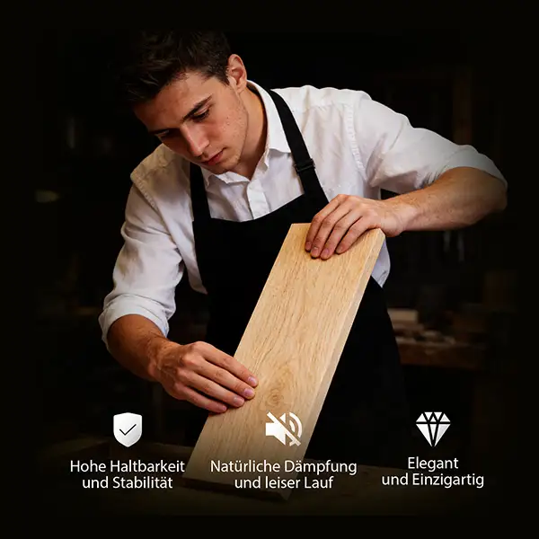 Holz - Wasserrudergerät WP 5000: 
Massiv. Leise. Elegant.