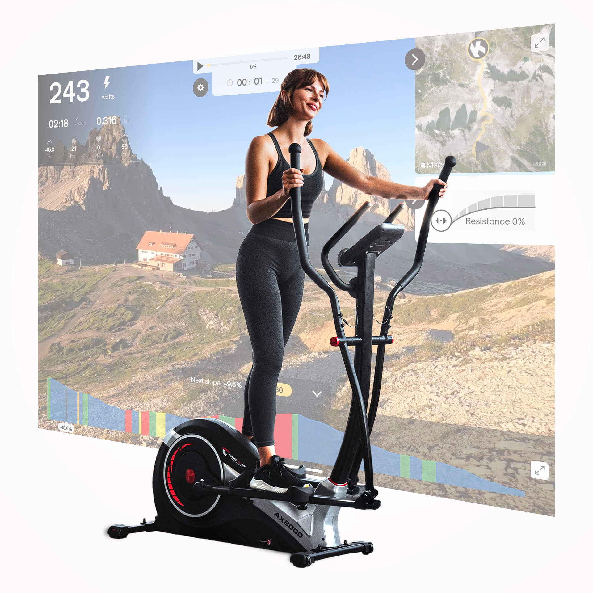 Crosstrainer-Ergometer AX 8000 Crosstrainer-Ergometer AX 8000