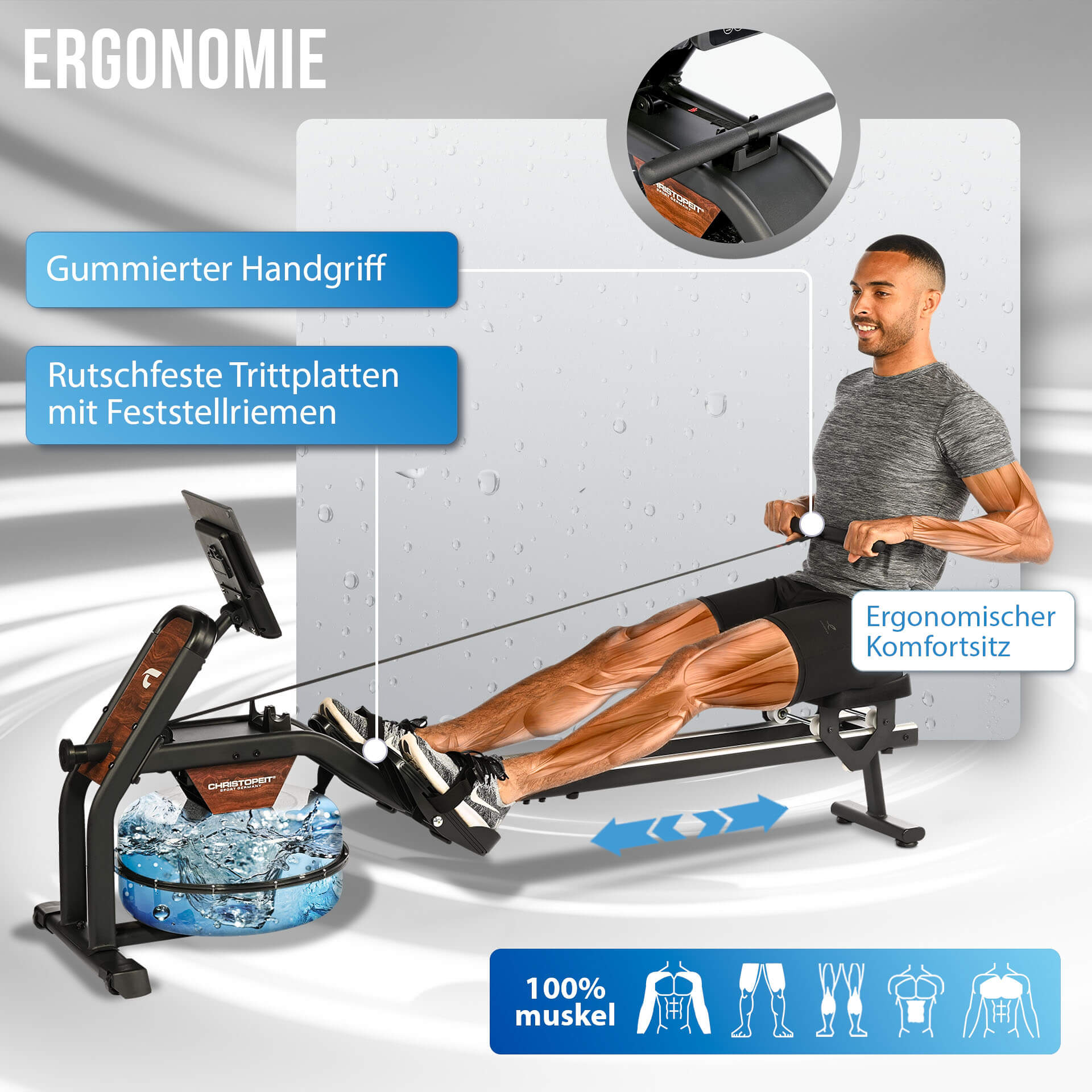 Wasserrudergerät Garda