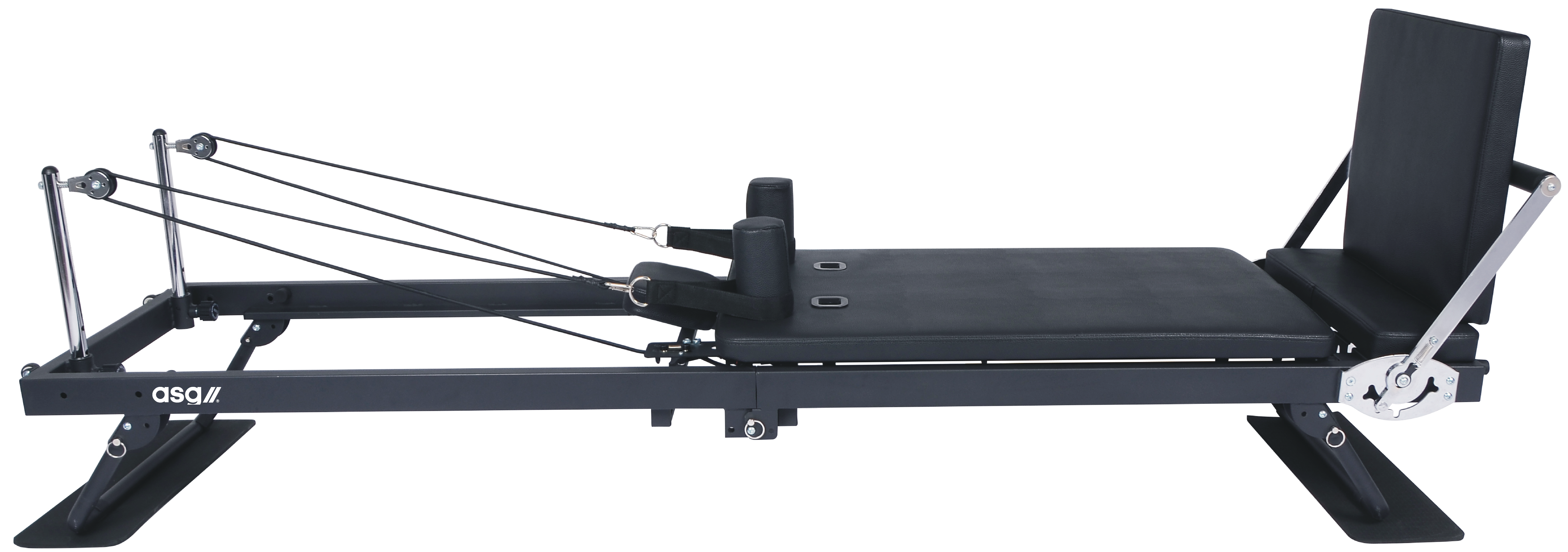 ASG Pilates-Reformer, Metallfedern, klappbar