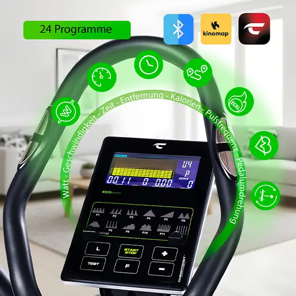 Crosstrainer-Ergometer ECO 2000: 
Smarte Kontrolle erleben

