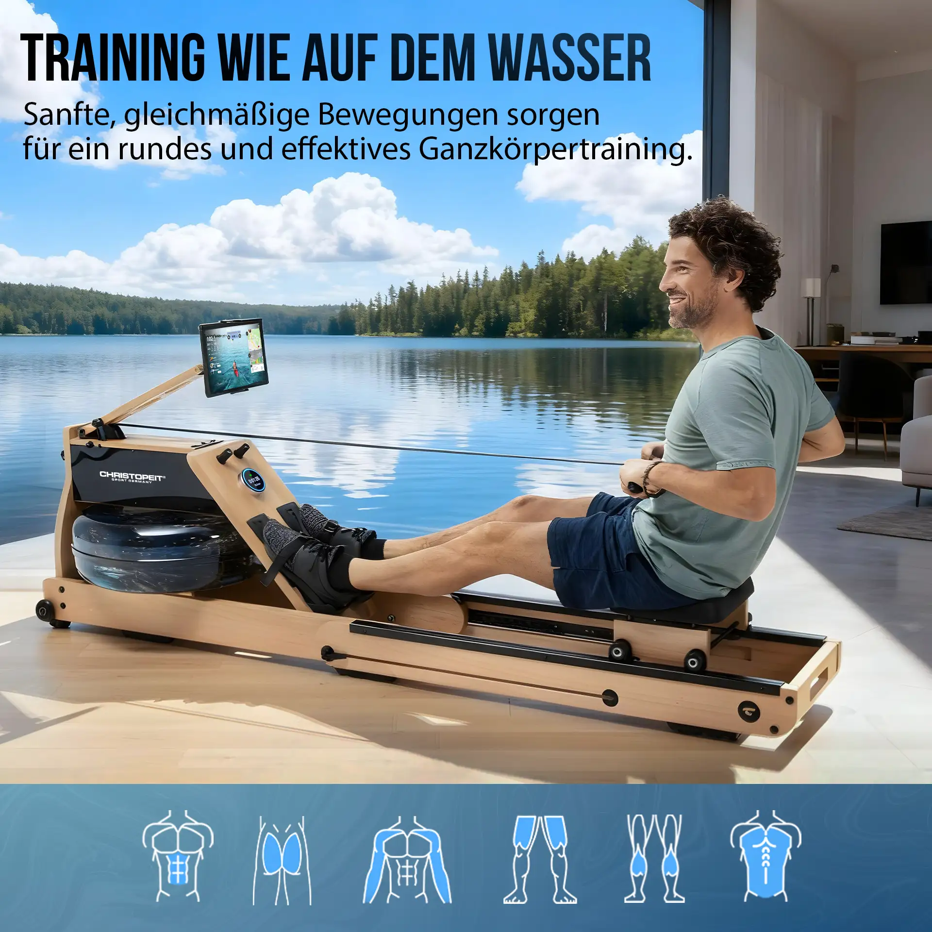 Holz - Wasserrudergerät WP 5000