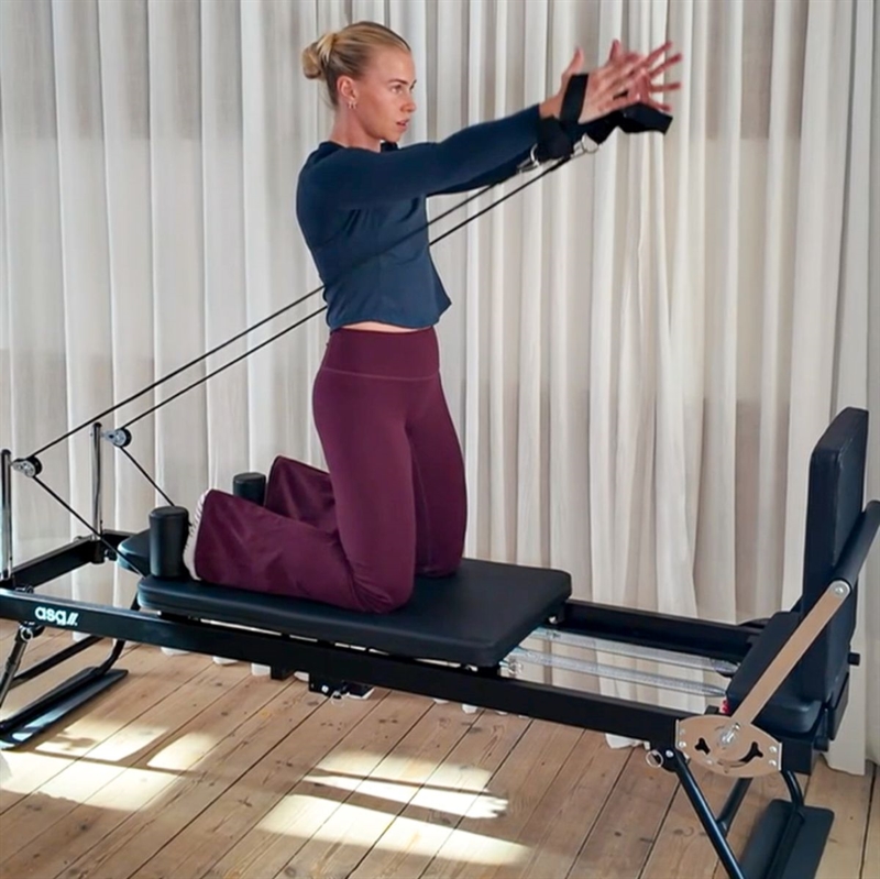 ASG Pilates-Reformer, Metallfedern, klappbar