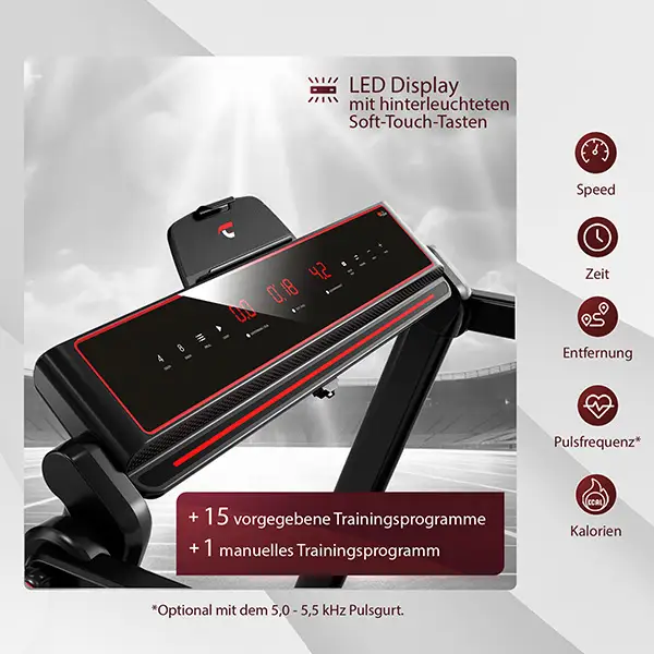 Laufband TM 750S: 
Dein digitales Workout


