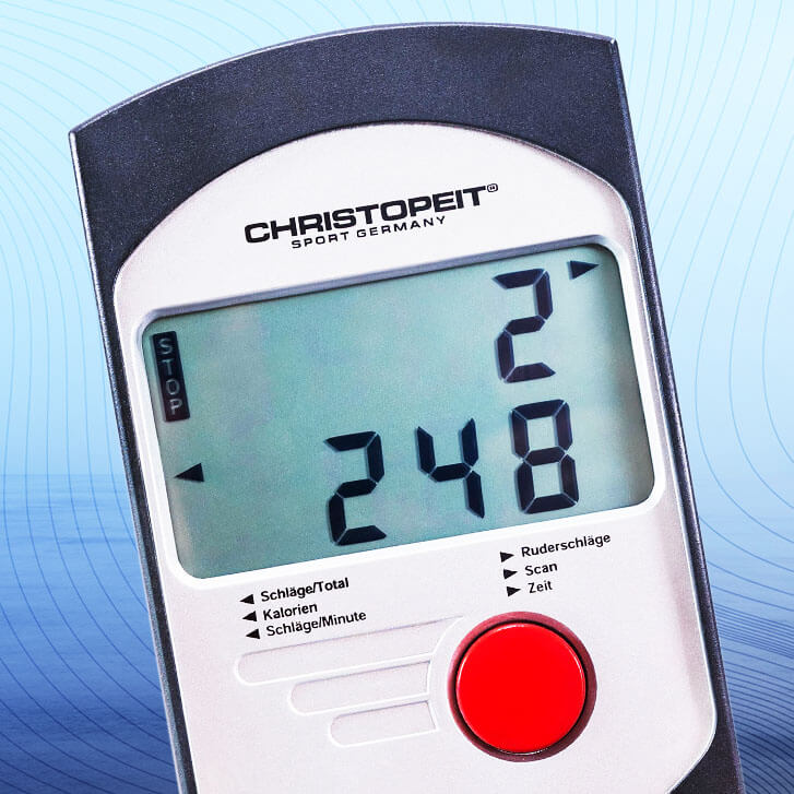 Rudergerät Accord Black: Übersichtlicher Computer