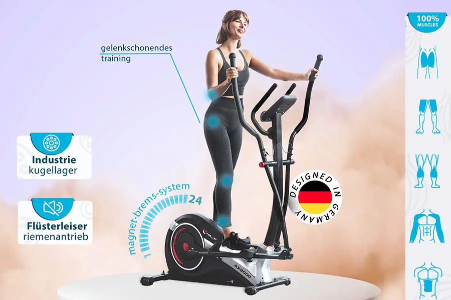 Crosstrainer-Ergometer AX 8000: Sanft trainieren, stark fühlen