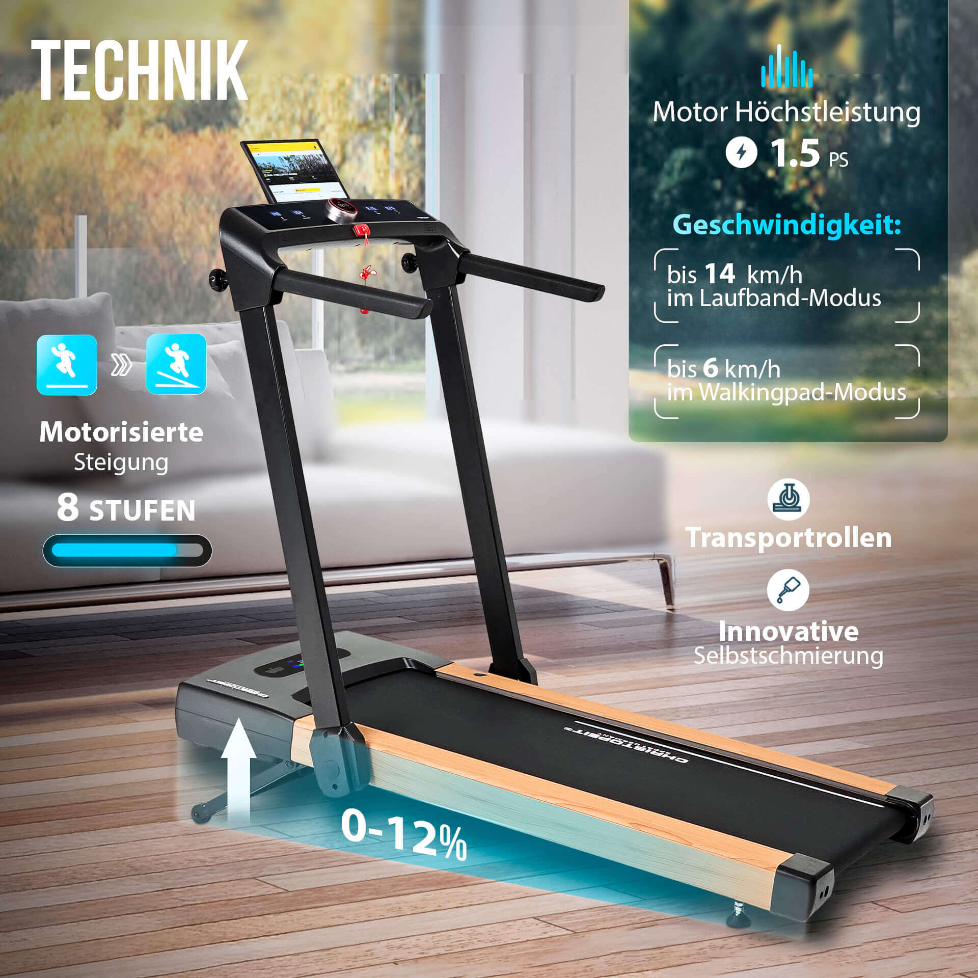 Laufband 2in1 Holz Laufband 2in1 Holz