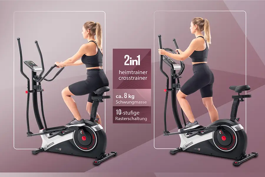 Crosstrainer AX 6500 2in1 Hybrid: Zwei Trainingsarten, ein Gerät