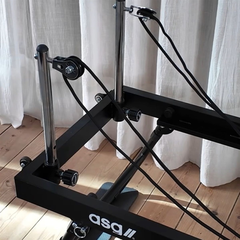 ASG Pilates-Reformer, Metallfedern, klappbar