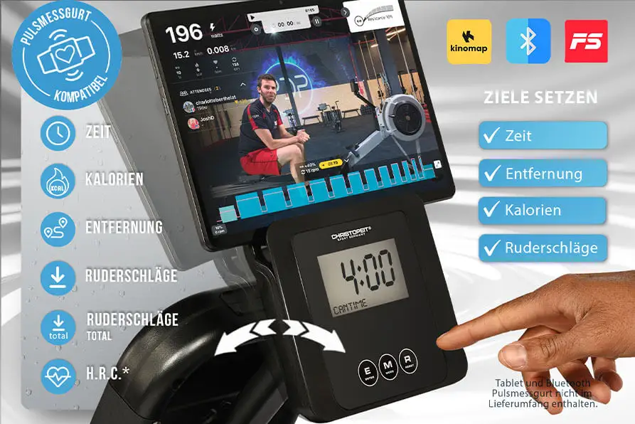 Wasserrudergerät Garda: Smarte Fitness – Dein Ziel im Blick