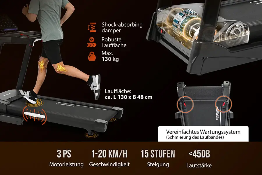 Laufband TM 4500 S: Kraftvoll & gelenkschonend