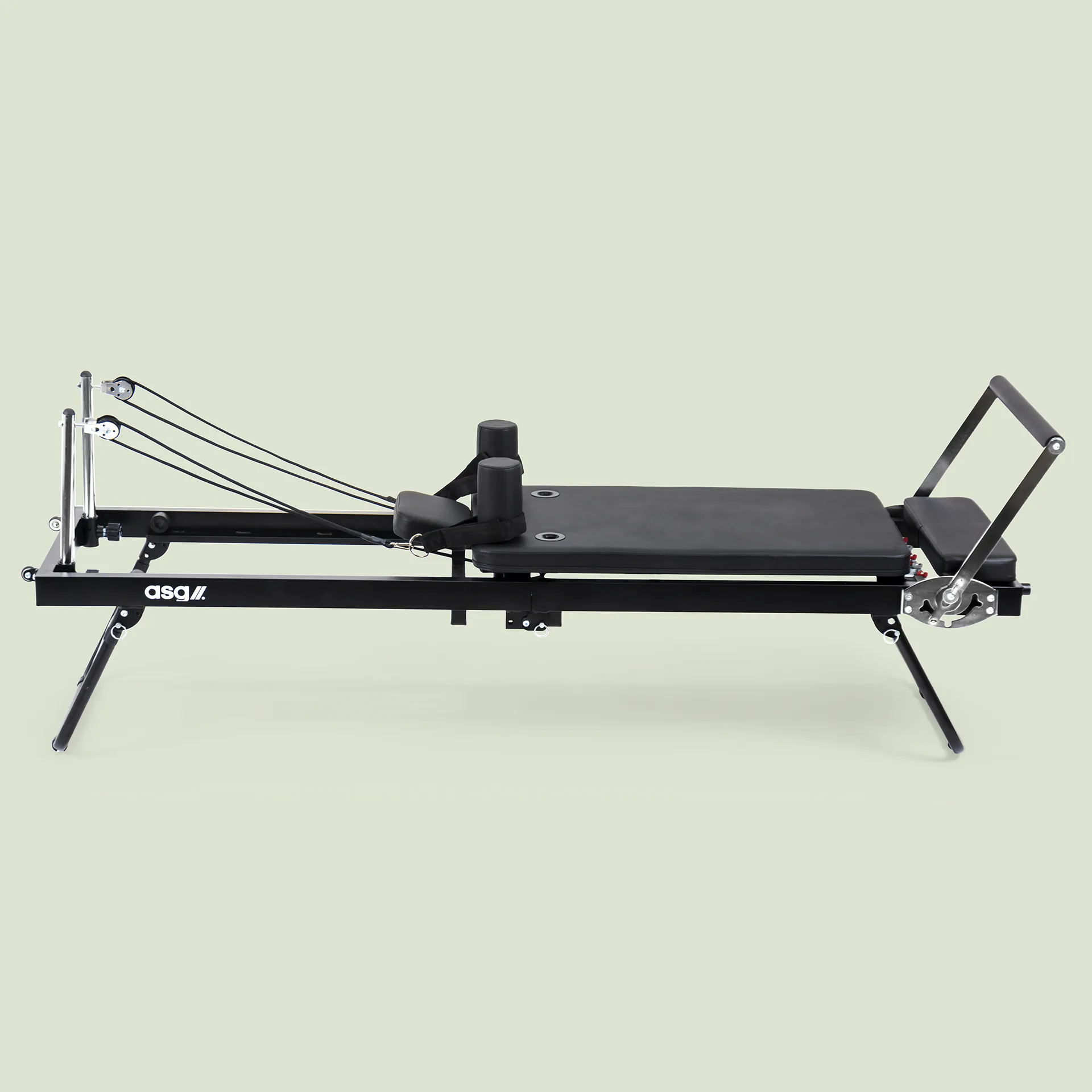 ASG Pilates-Reformer, Metallfedern, klappbar