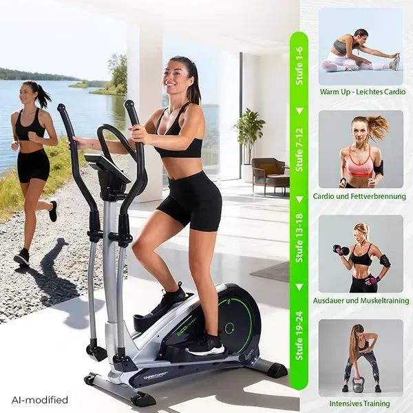 Crosstrainer-Ergometer ECO 2000: Jede Stufe bringt dich weiter