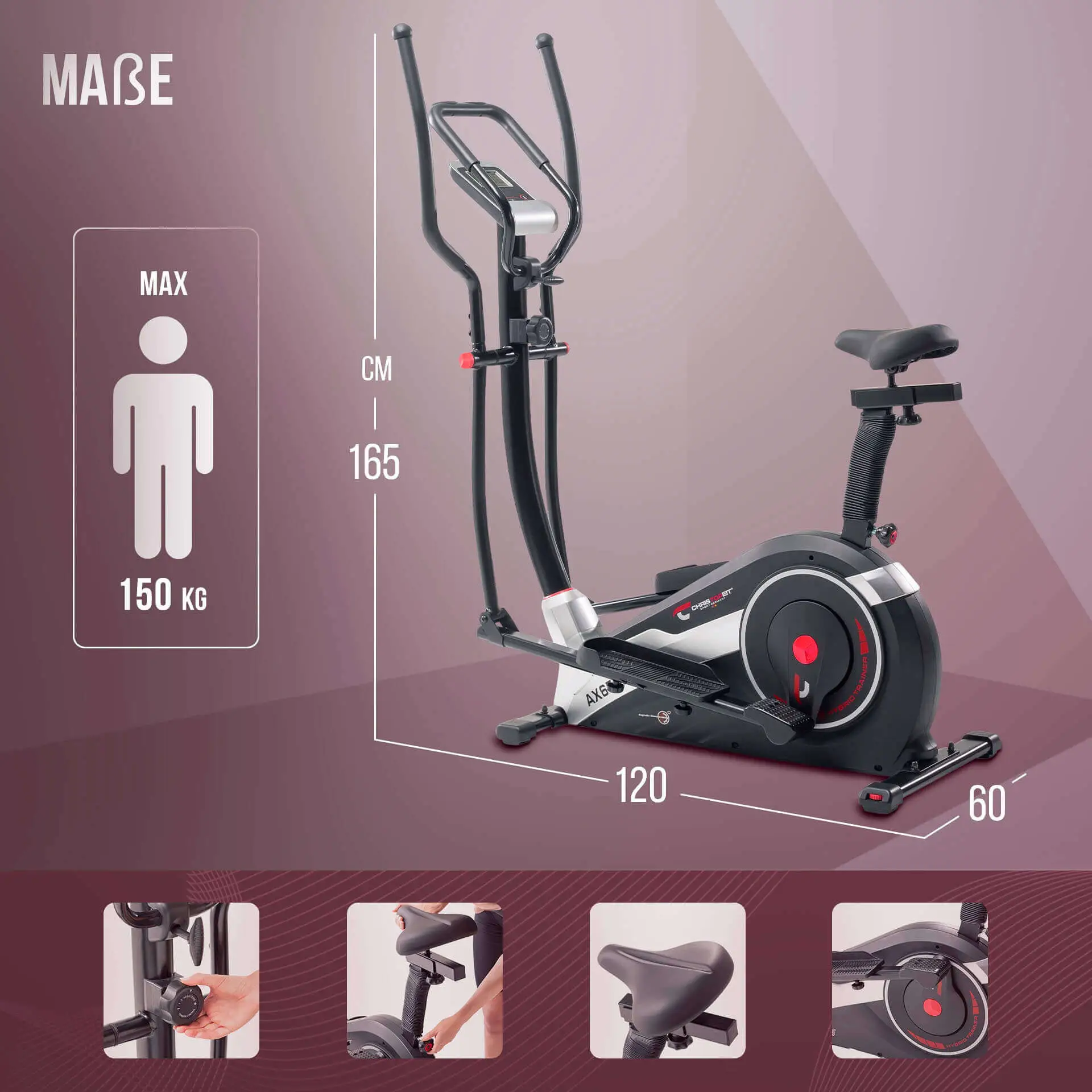 Crosstrainer AX 6500 2in1 Hybrid