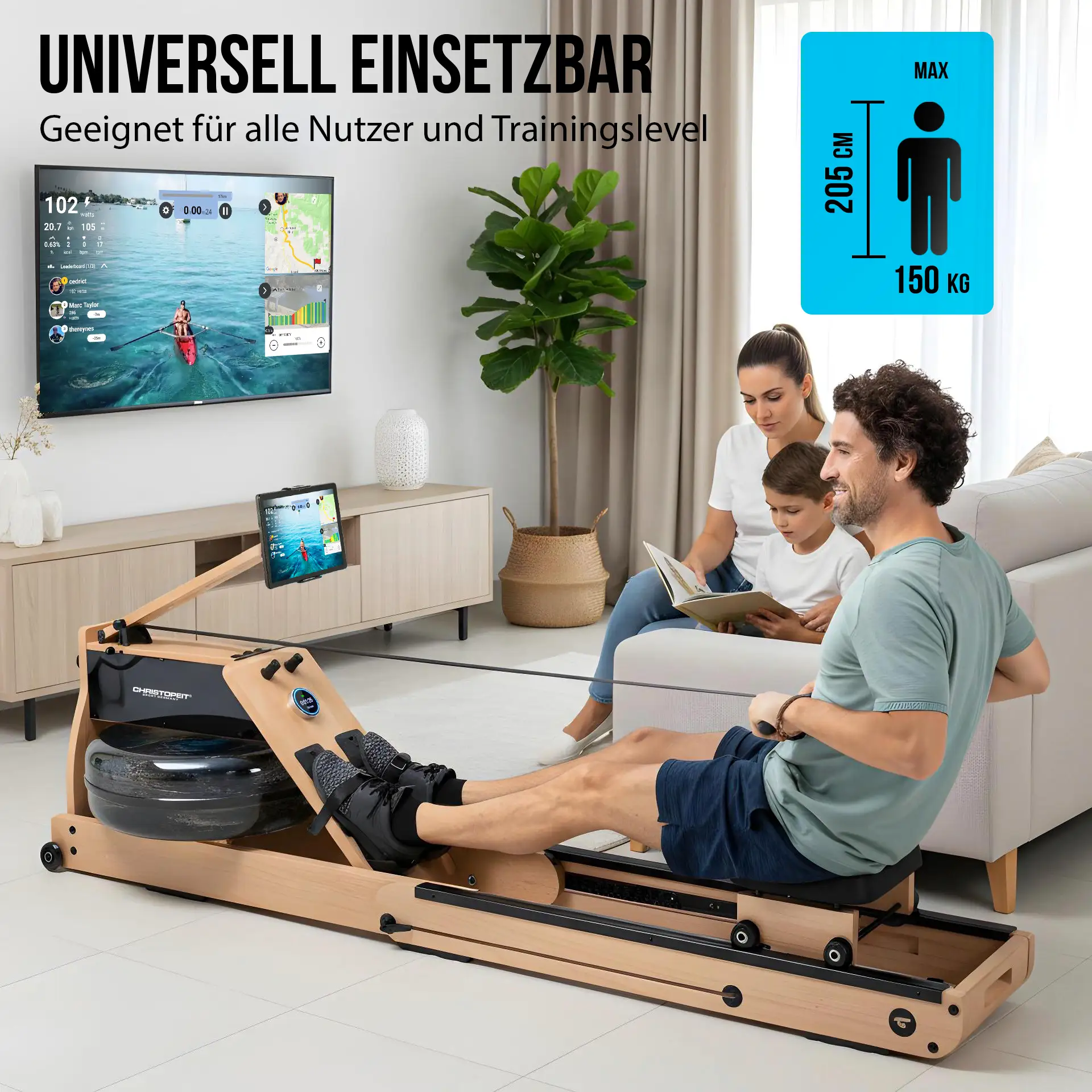 Holz - Wasserrudergerät WP 5000