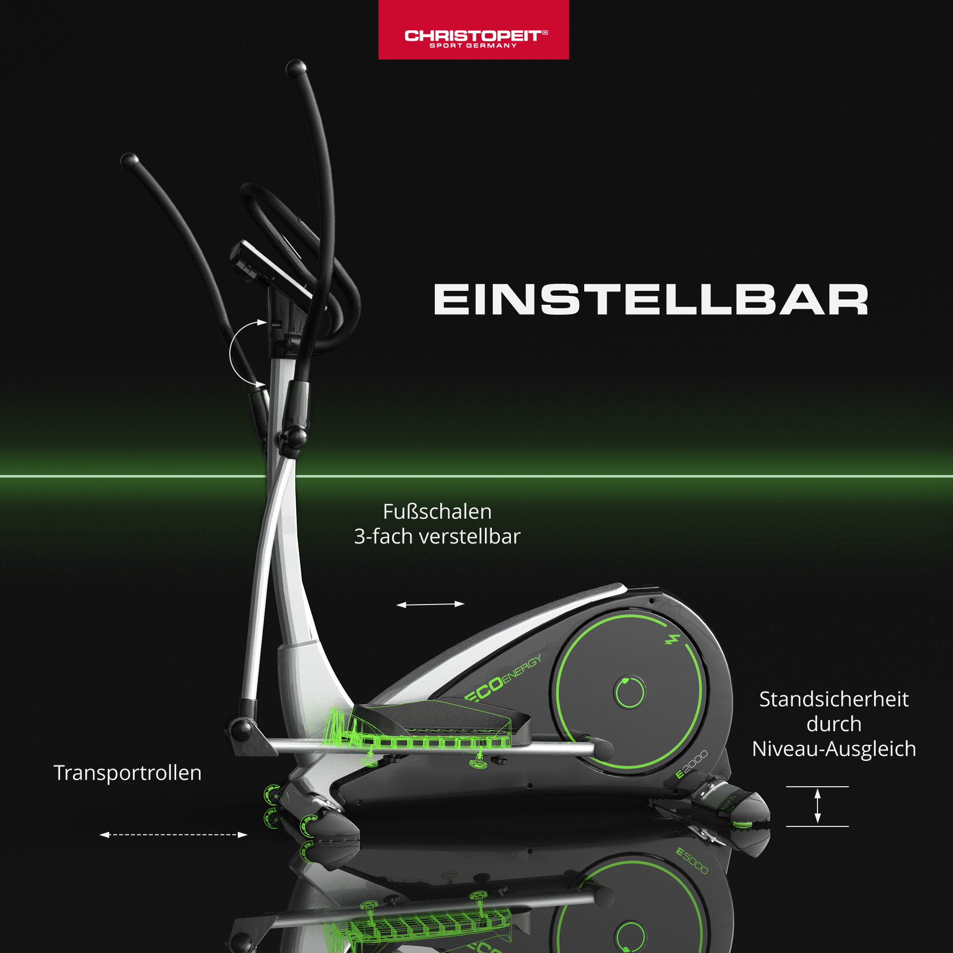 Crosstrainer-Ergometer ECO 2000 von Christopeit Sport