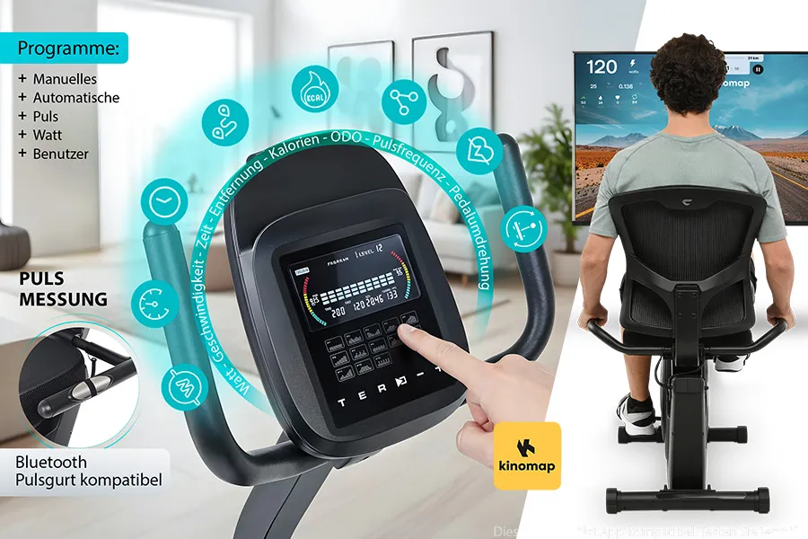 Sitz-Ergometer RS 4000: Smarte Programme. Volle Kontrolle.