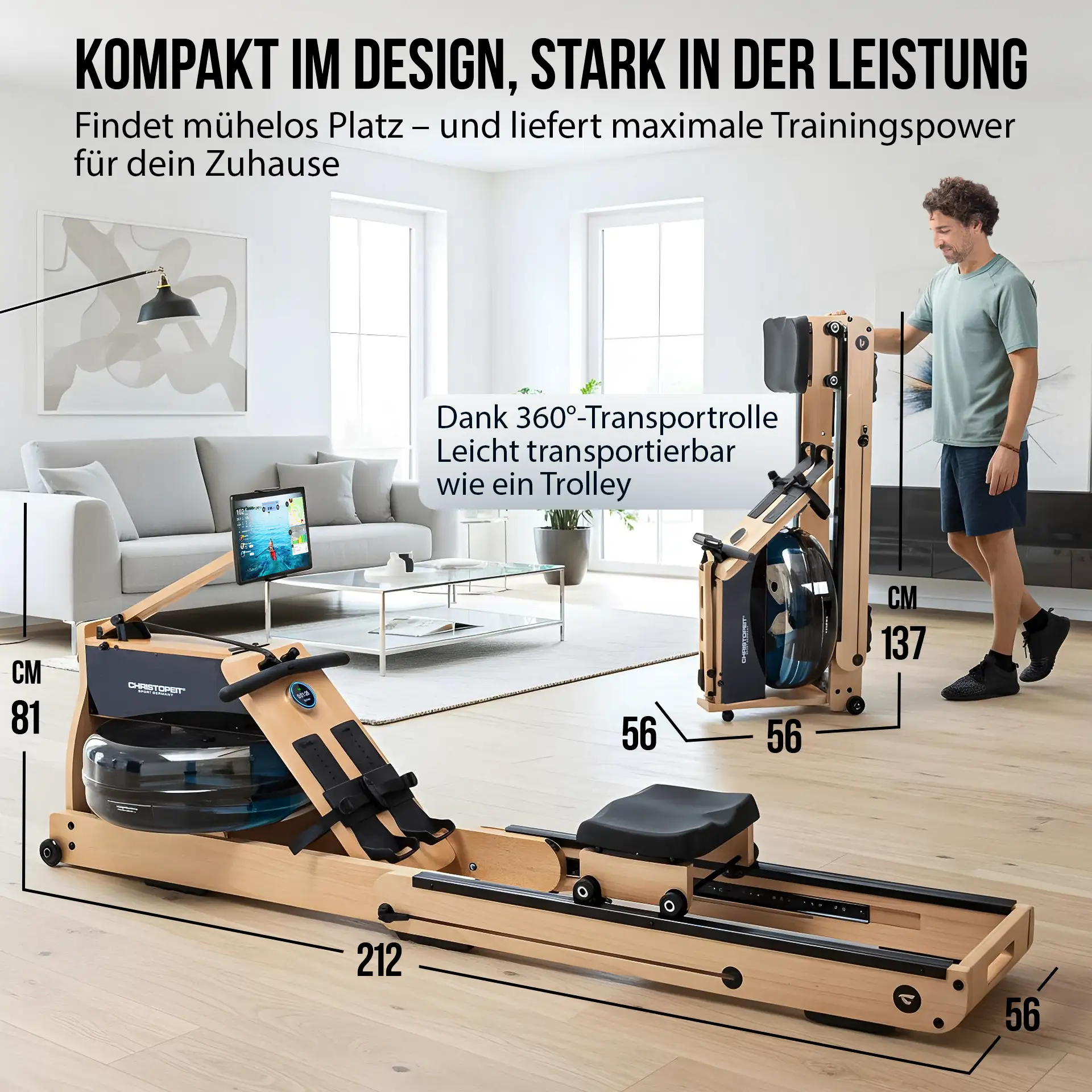 Holz - Wasserrudergerät WP 5000