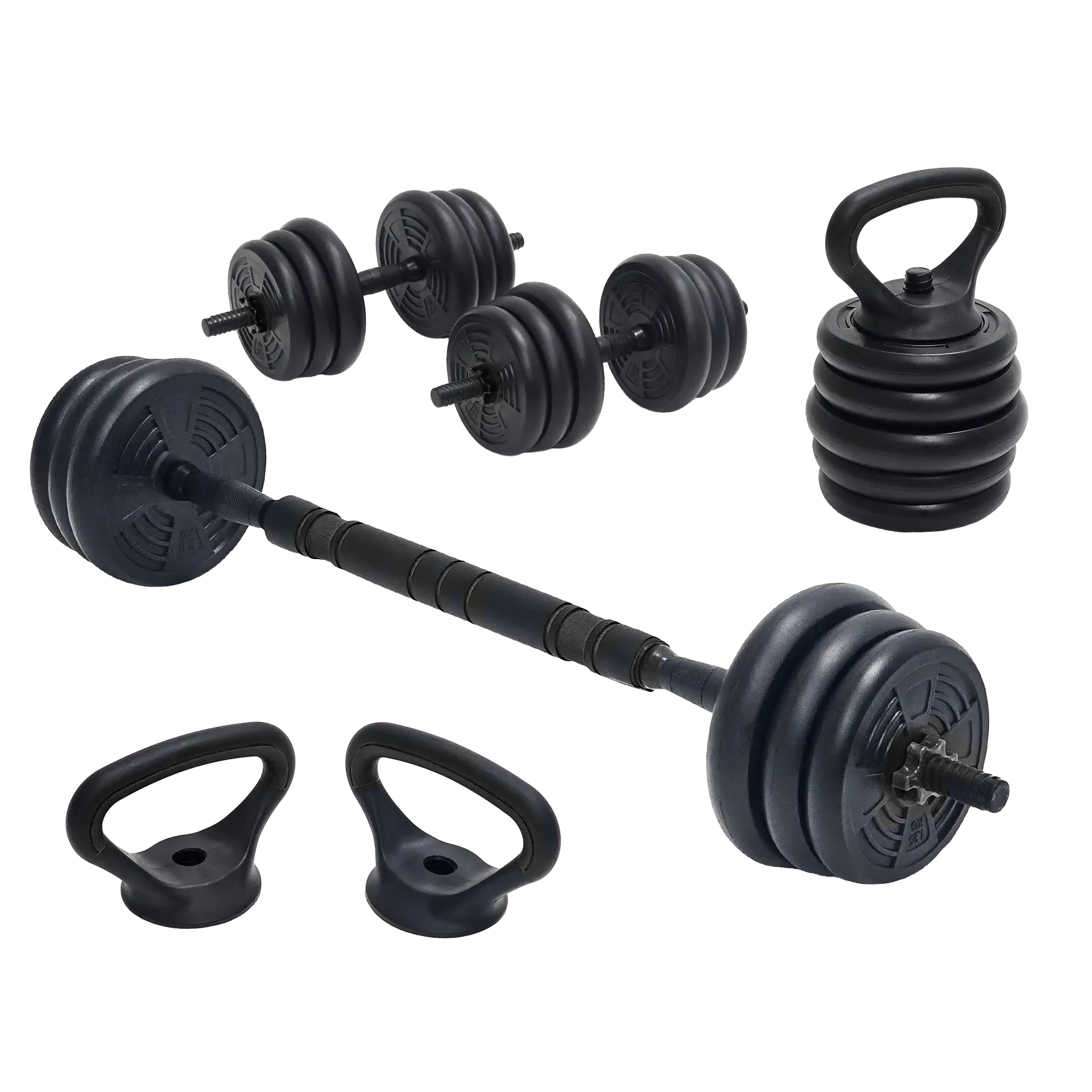 ASG 4-in-1 Hantelset 20 kg schwarz