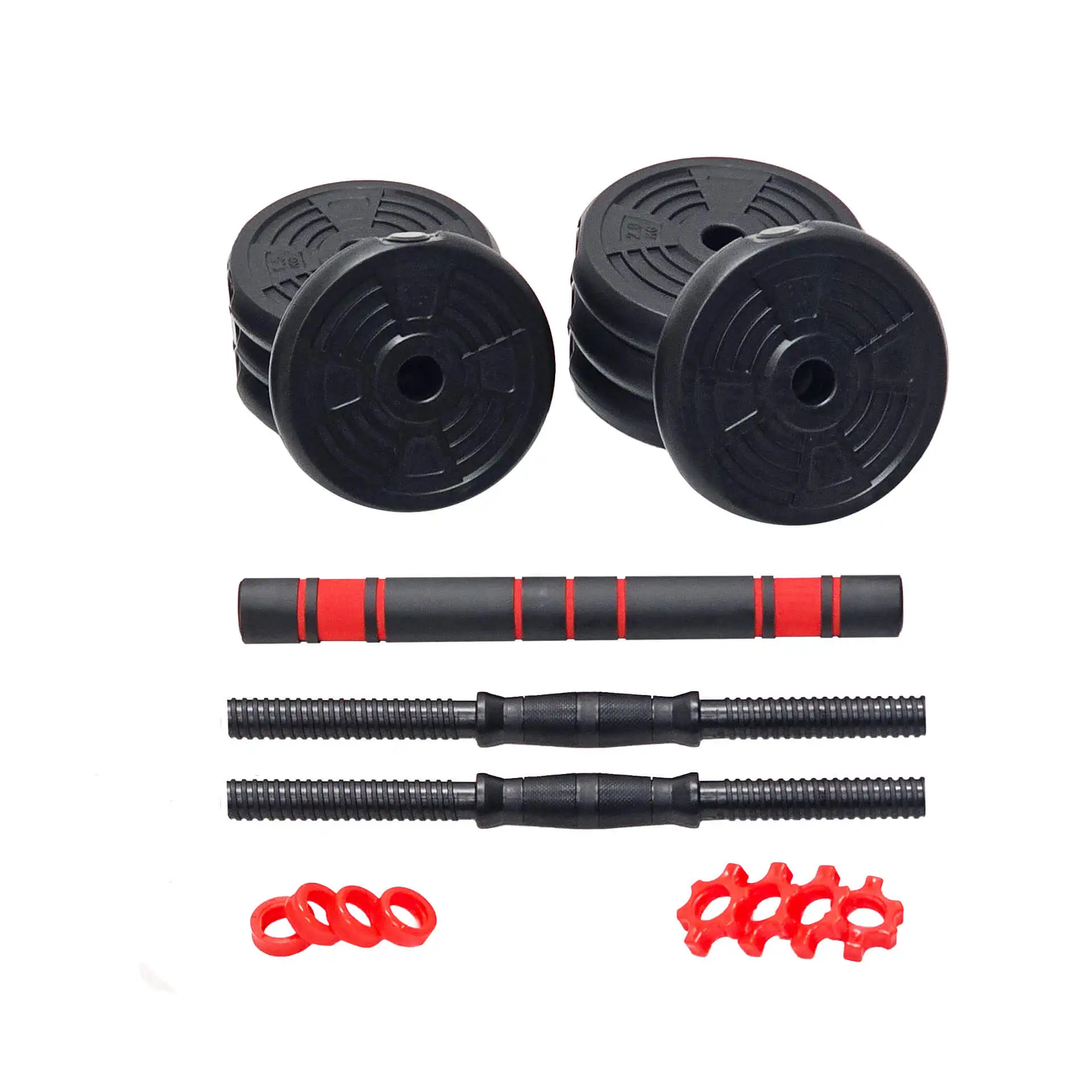 ASG 2-in-1 Hantelset 15 kg rot