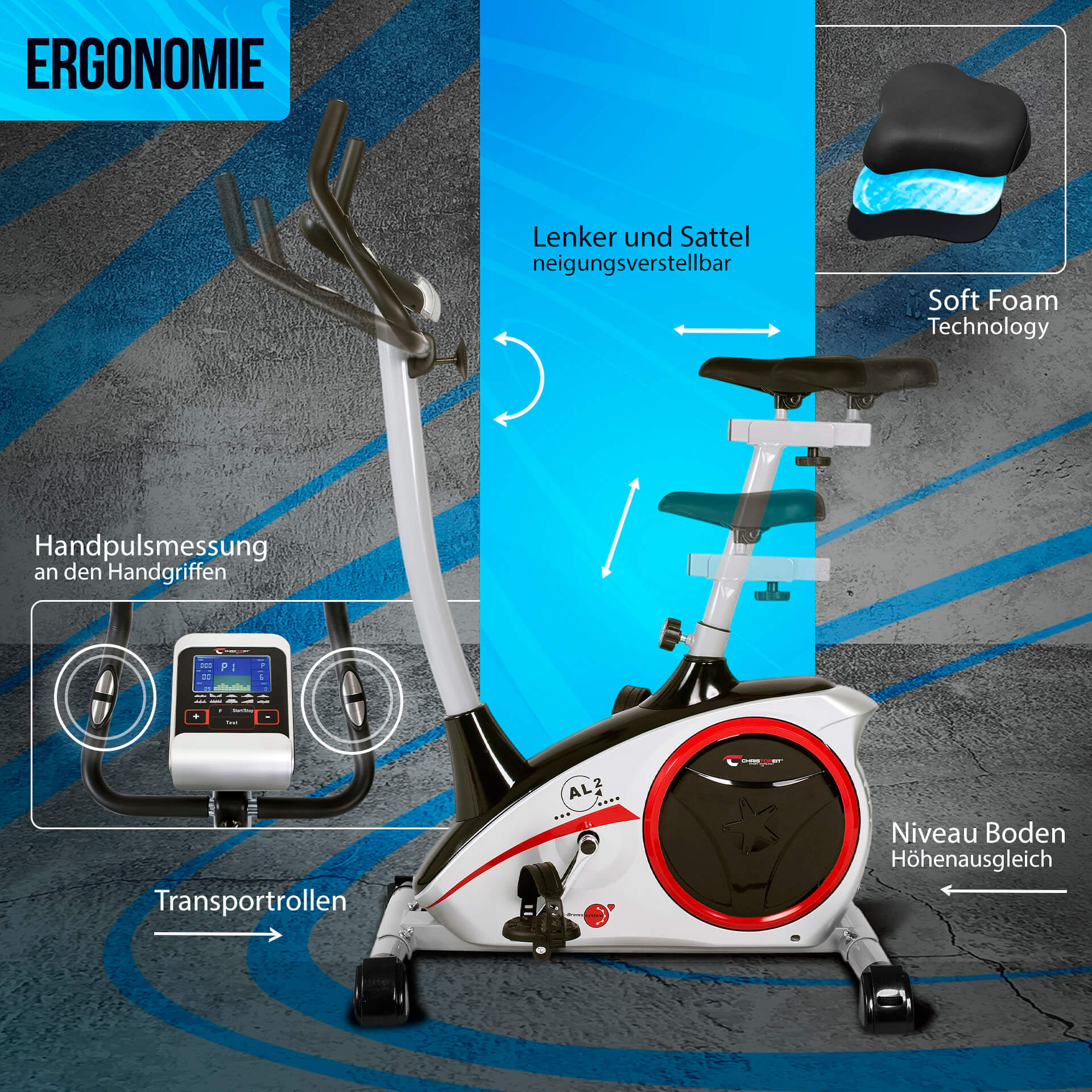 Ergometer AL 2 S Digital - Silver