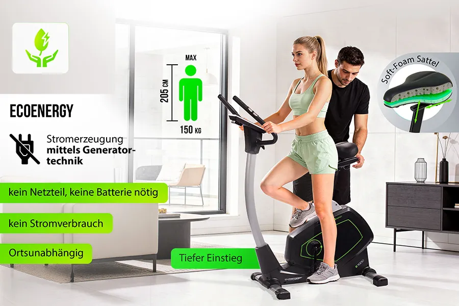 Ergometer ECO 1000: Energie aus deiner Bewegung