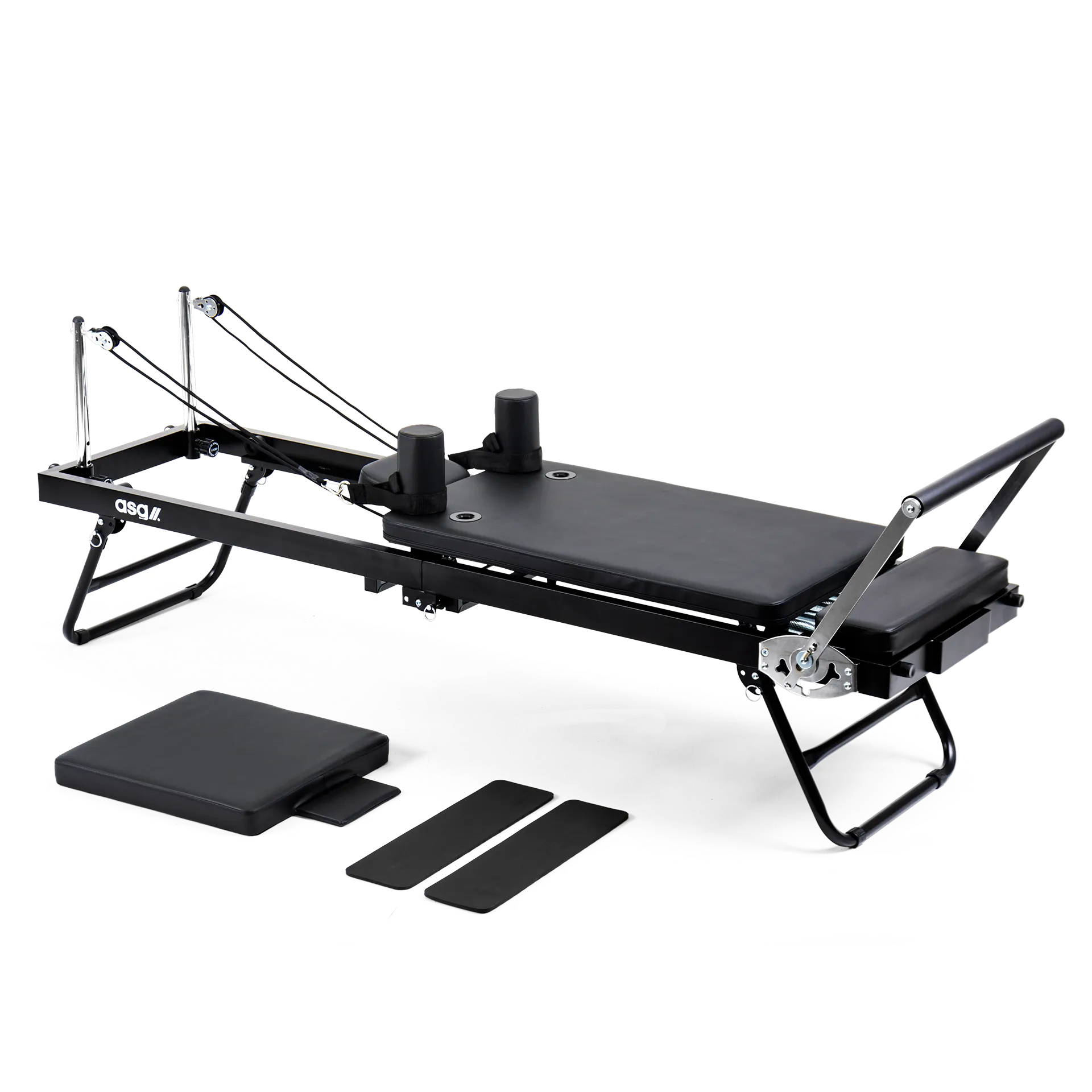 ASG Pilates-Reformer, Metallfedern, klappbar