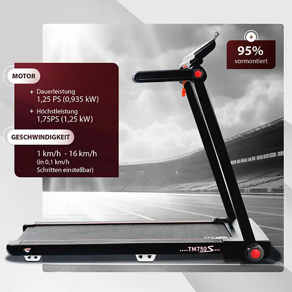 Laufband TM 750S: 
Power für dein Training


