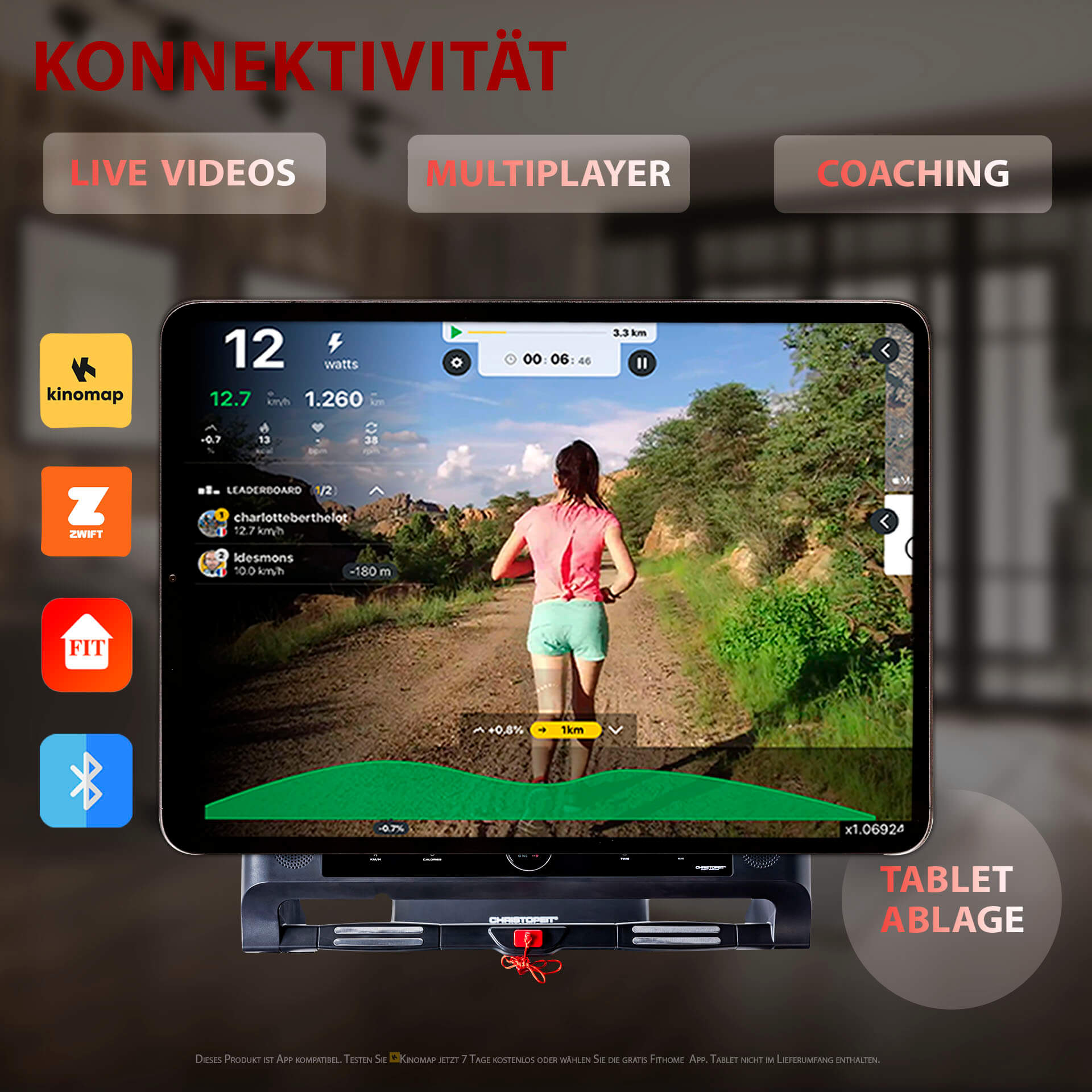 Laufband TM 3000 S mit Gestensteuerung