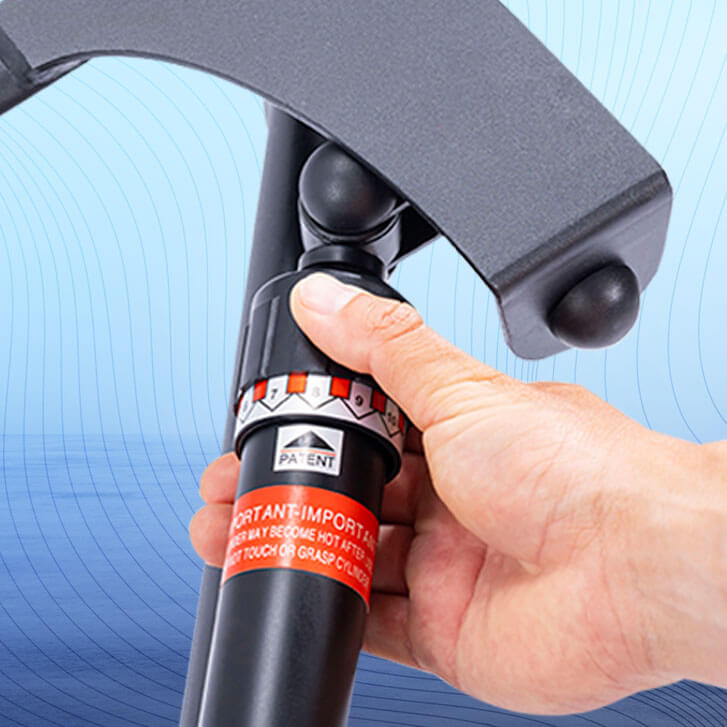 Rudergerät Accord Black: 8-stufiger Zugwiderstand