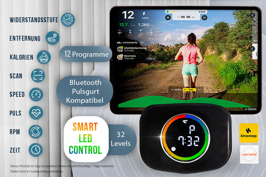 Ellipsentrainer Fit Wheel Pro: Deine Fitness, digital vernetzt