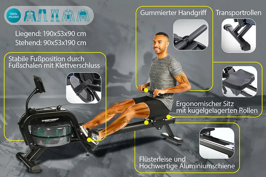 Rudergerät WP 2000: Komfort und Design für deinen Erfolg