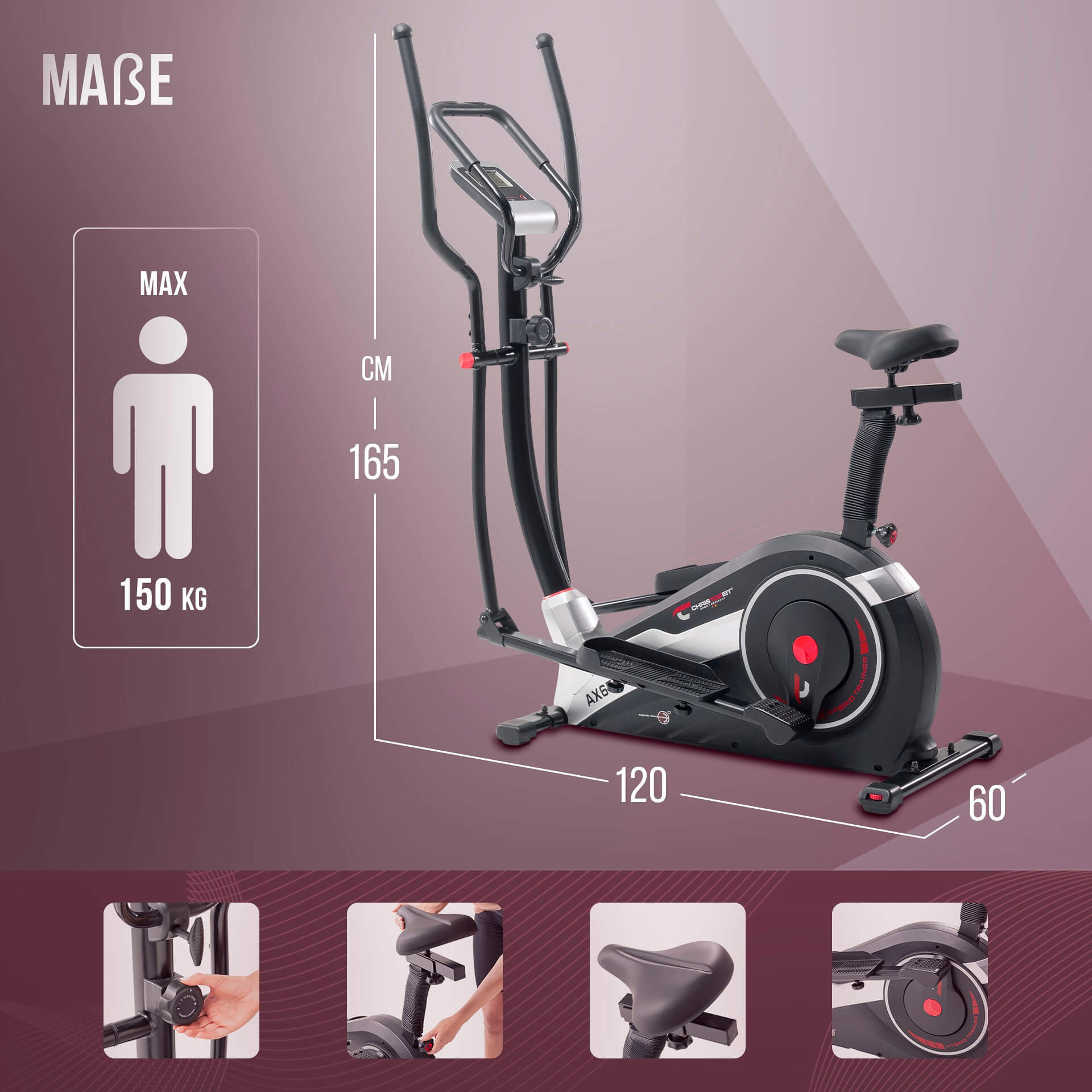 Crosstrainer AX 6500 2in1 Hybrid