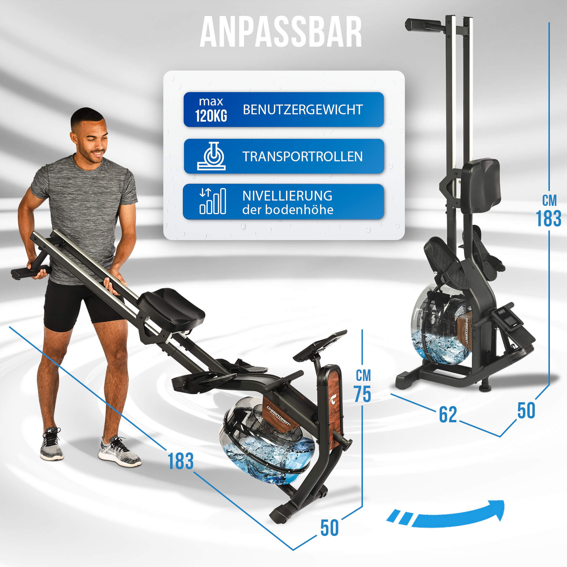 Wasserrudergerät Garda