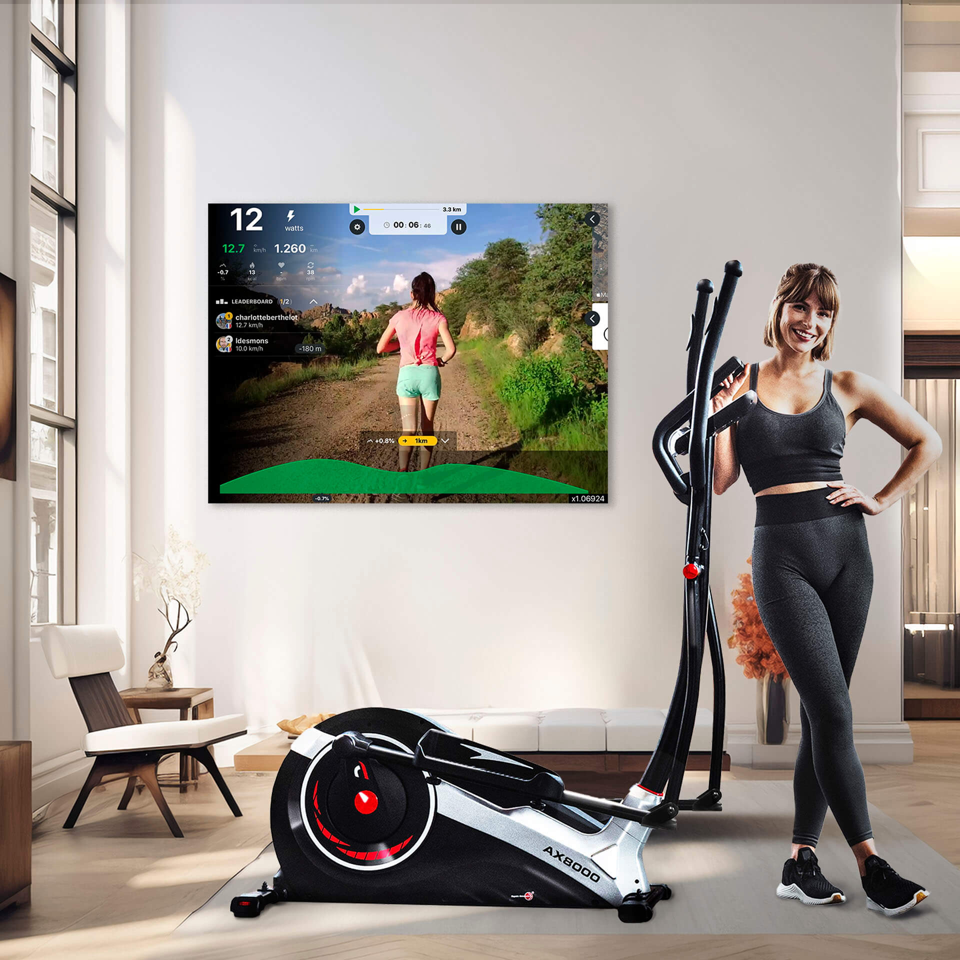 Crosstrainer-Ergometer AX 8000