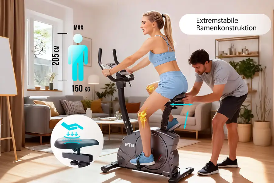 Ergometer ET 6: Perfekt an dich angepasst