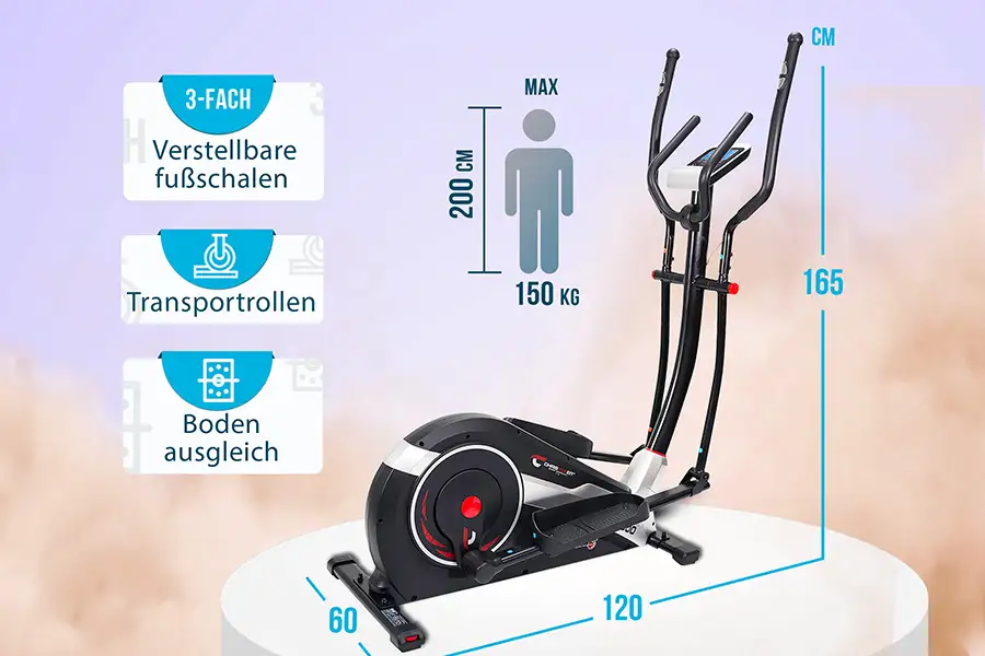 Crosstrainer-Ergometer AX 8000: Passt sich deinem Alltag an