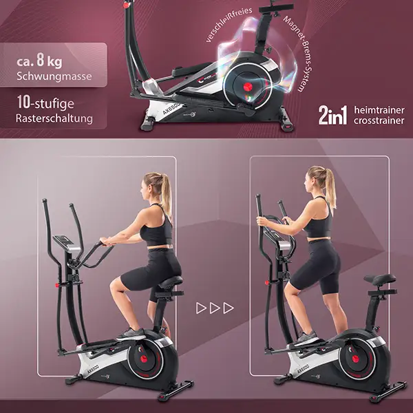 Crosstrainer AX 6500 2in1 Hybrid: 
Sanft &amp; kraftvoll trainieren

