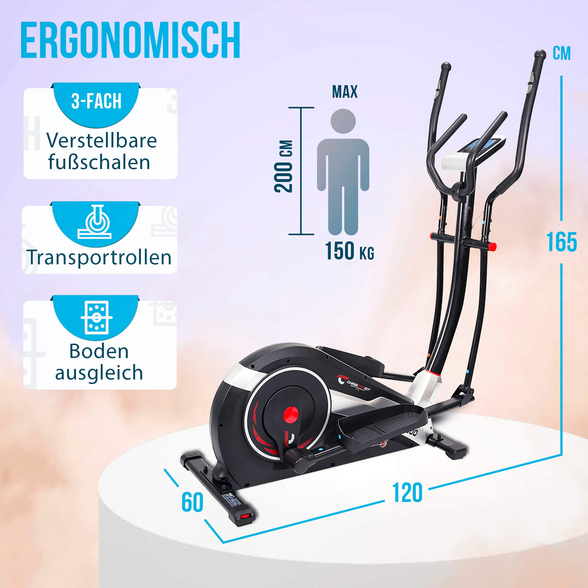 Crosstrainer-Ergometer AX 8000 Crosstrainer-Ergometer AX 8000