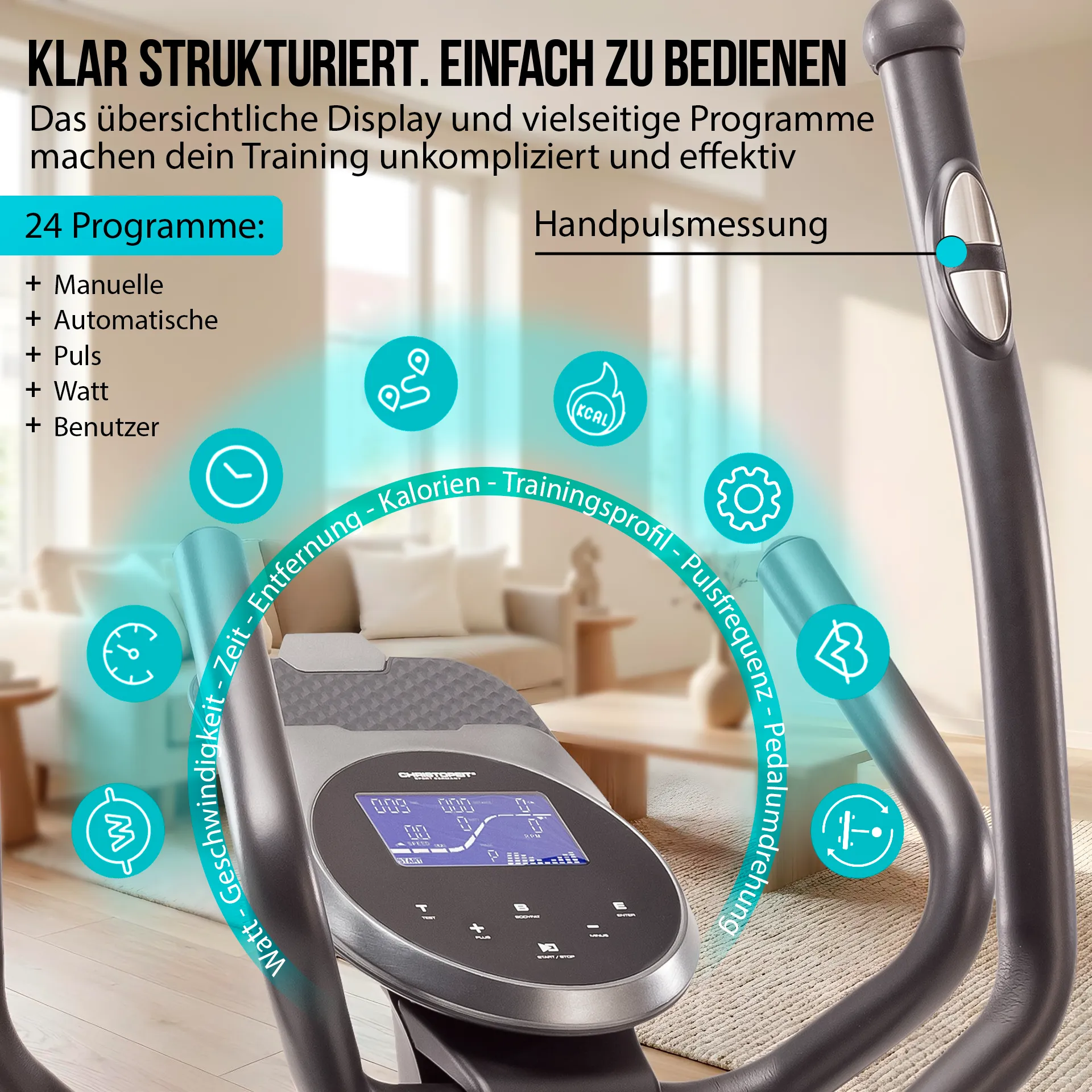 Crosstrainer-Ergometer EL 8000