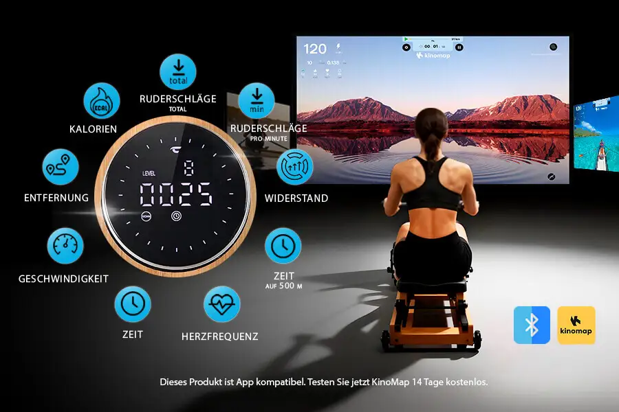 Wasserrudergerät Colorado: Smart vernetzt trainieren