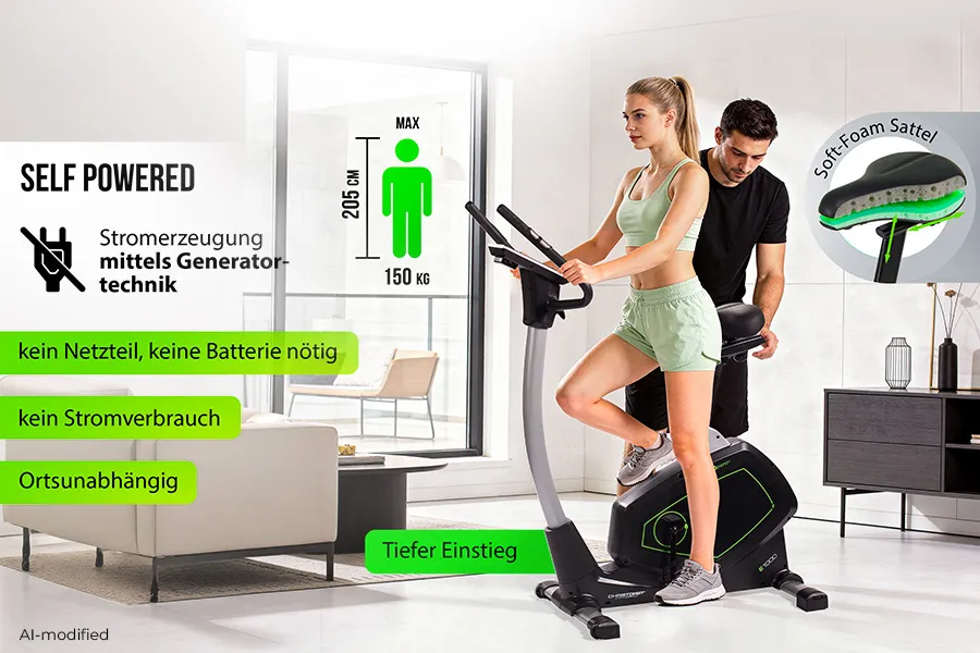 Ergometer ECO 1000: Energie aus deiner Bewegung