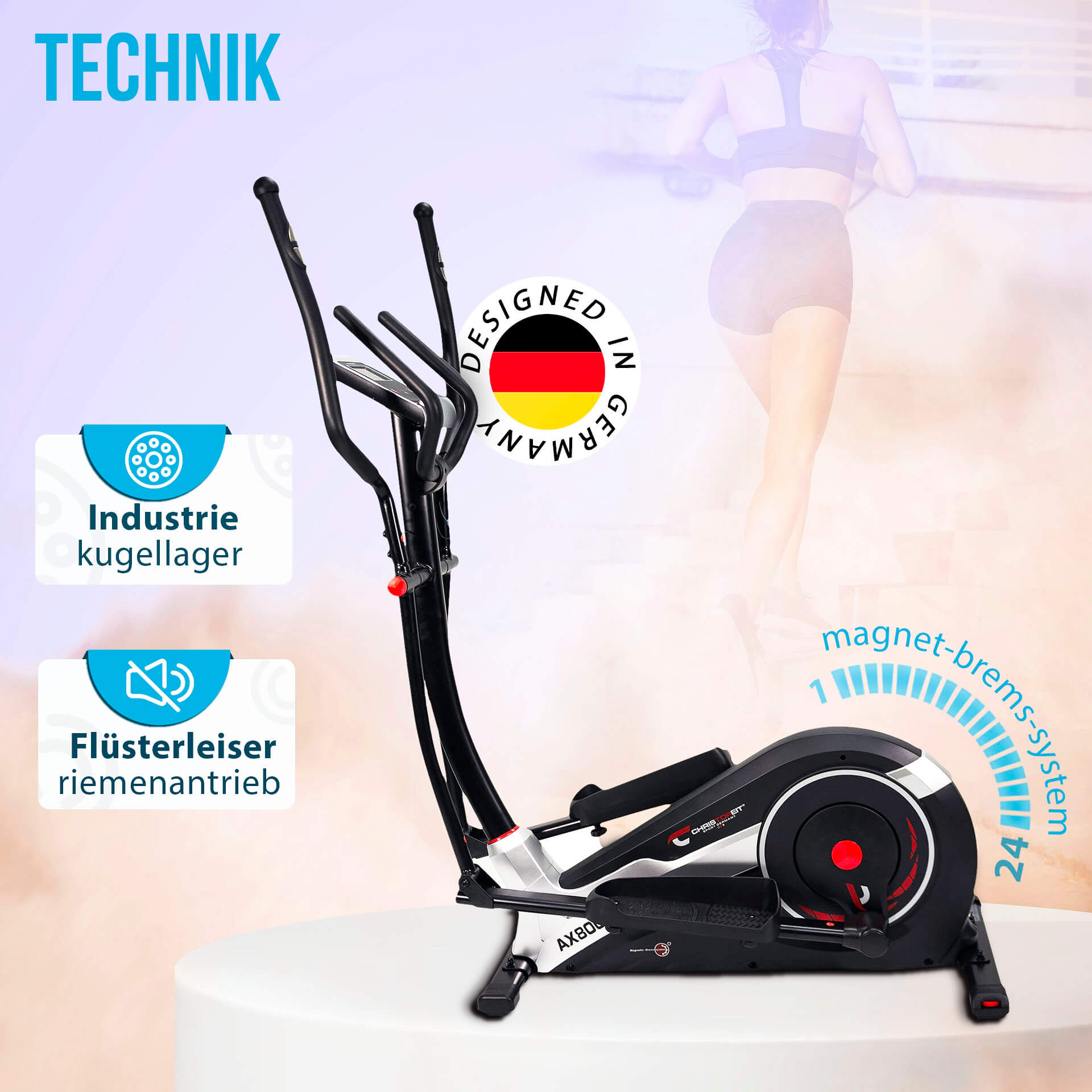 Crosstrainer-Ergometer AX 8000
