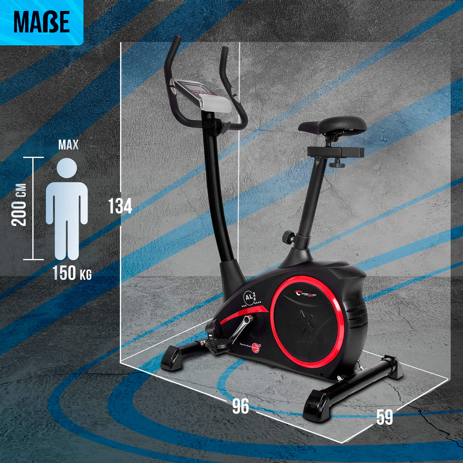 Ergometer AL 2 S Digital - Black