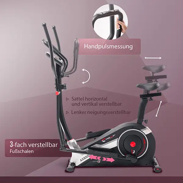 Crosstrainer AX 6500 2in1 Hybrid: 
Komfort, der passt

