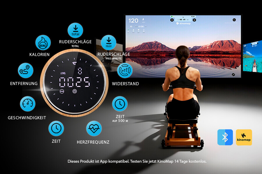 Wasserrudergerät Colorado: Smart vernetzt trainieren