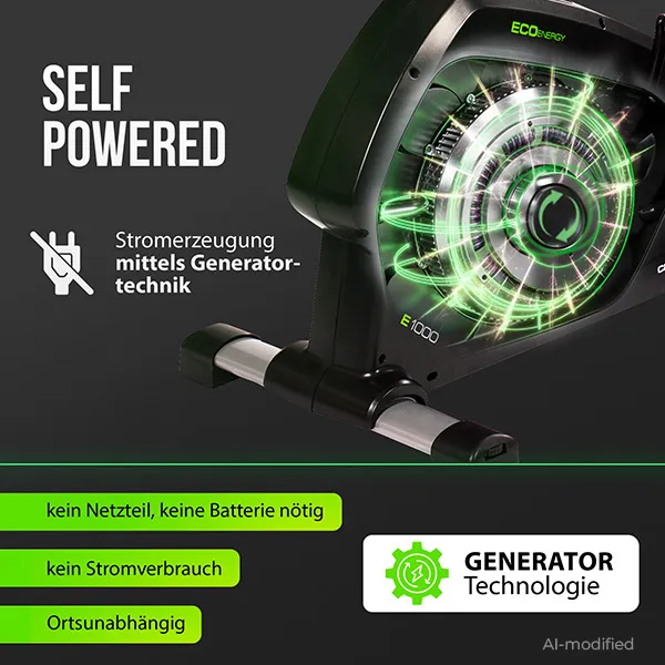 Ergometer ECO 1000: Energie aus Bewegung
