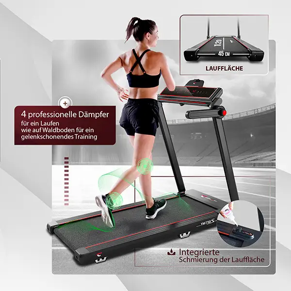 Laufband TM 750S: 
Gelenkschonend trainieren

